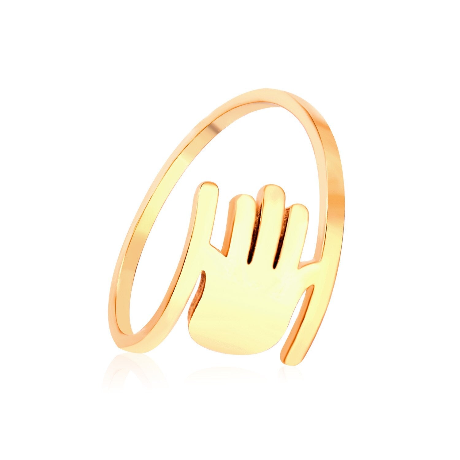 Elegante gouden koppelring 