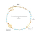 Verstelbare armband met kristallen kralen 