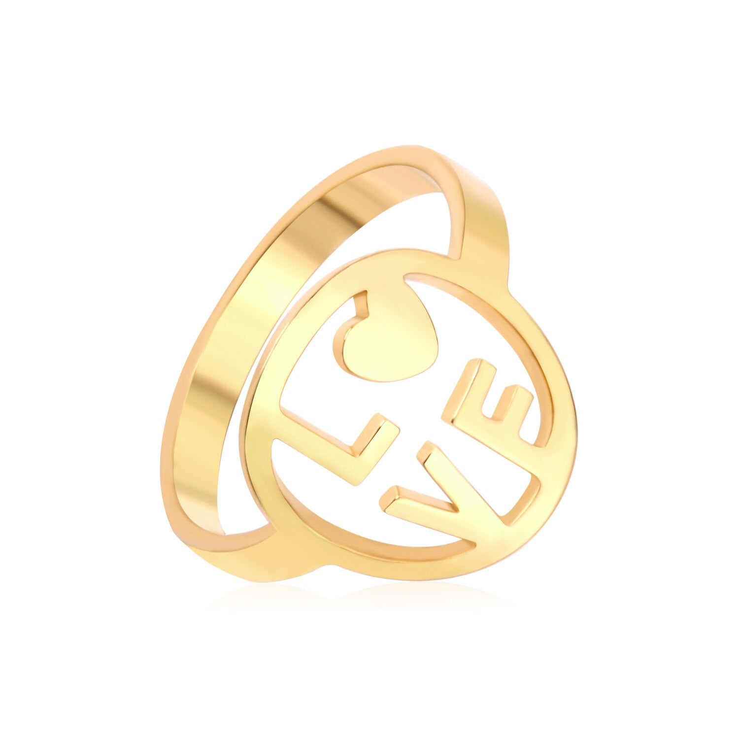 Elegante gouden koppelring 