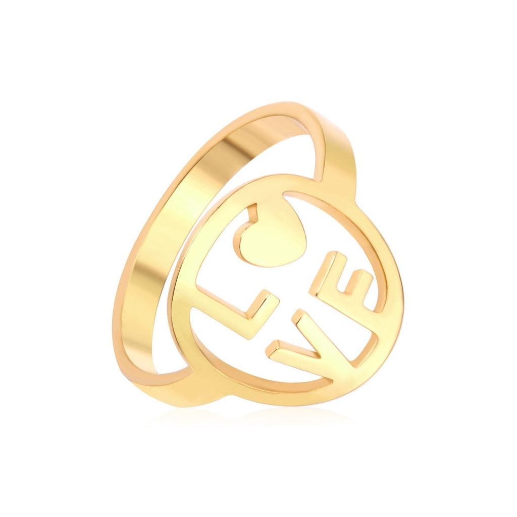 Elegante gouden koppelring 