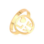 Elegante gouden koppelring 