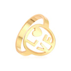 Elegante gouden koppelring 