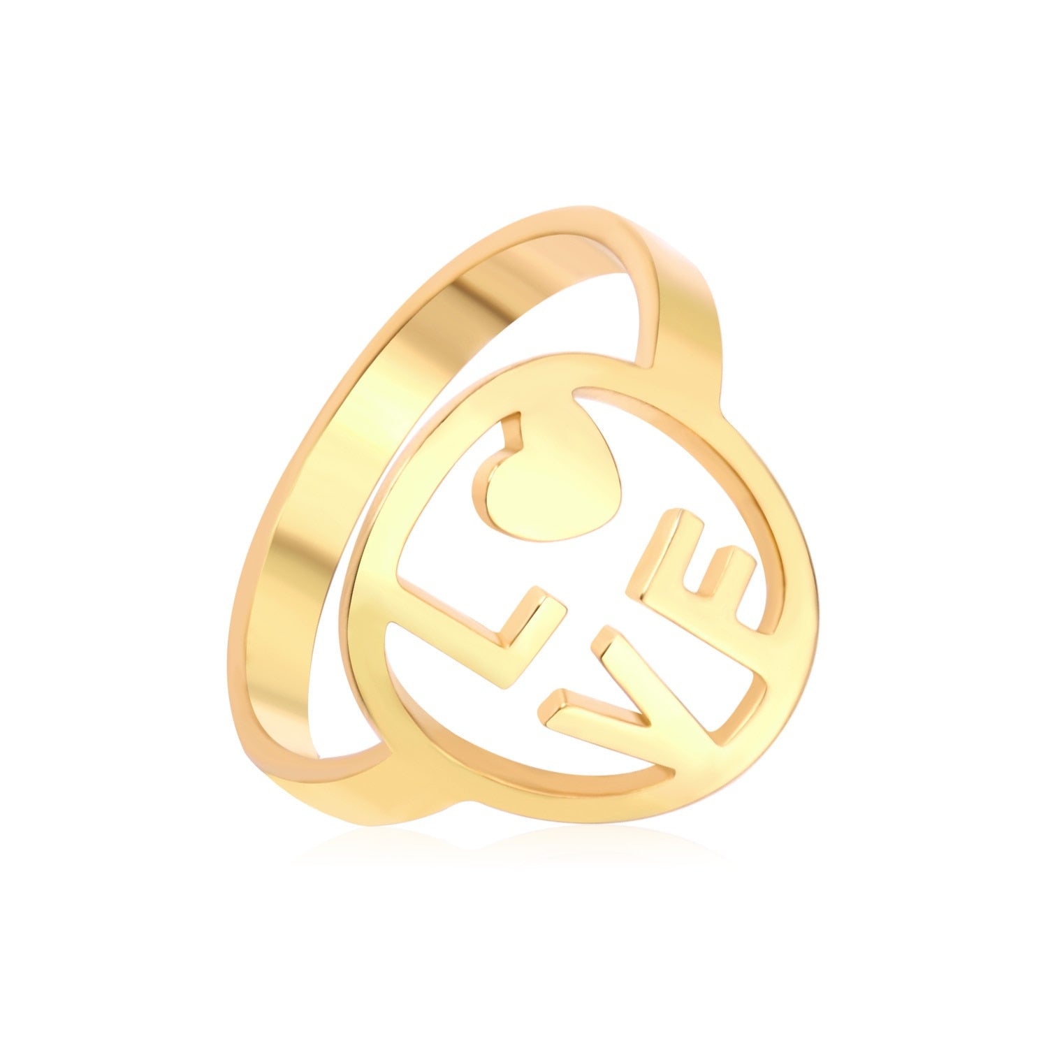 Elegante gouden koppelring 