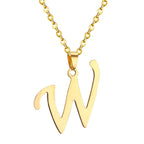 Initial A–Z Gold Chain Choker Necklace