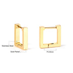 Gold Geometric Hoop Earrings