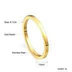 Bague fine de luxe légère