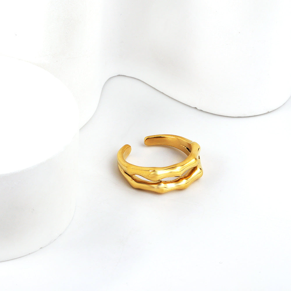 Verstelbare ring met onregelmatige geometrie