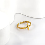 Kruis open vingerring