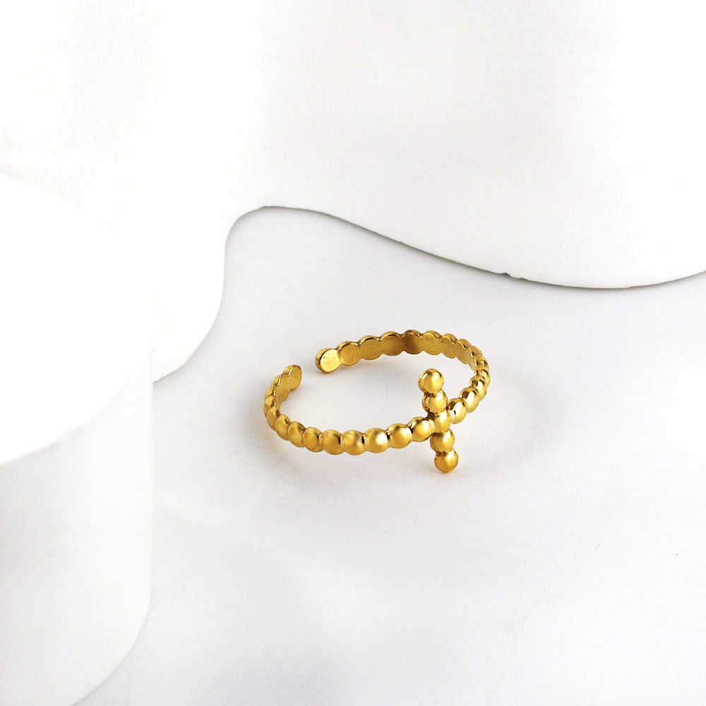 Kruis open vingerring