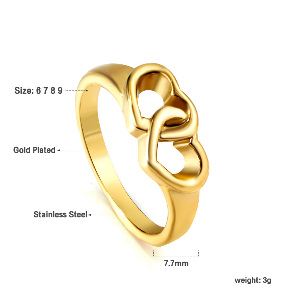 Minimalistische gouden skeletring