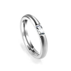 Ronde geometrische diamanten ring