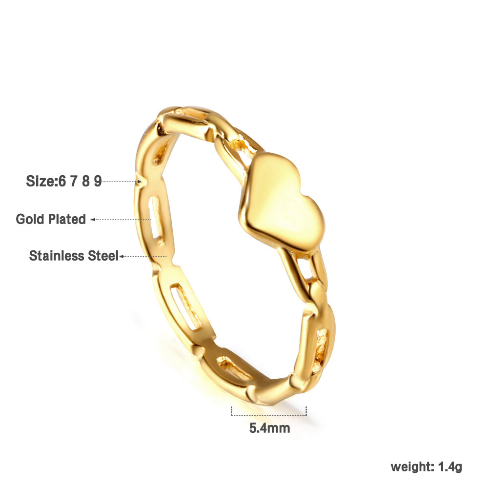 Metalen Wind Liefdesring