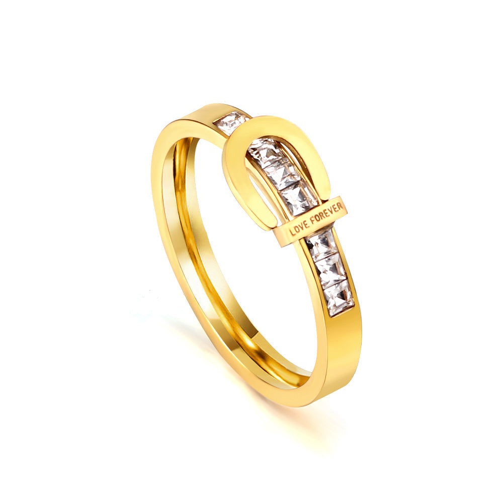 Mode Luxe Diamant Geometrische Ring