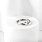 Geometrische diamant waterdruppel holle ring