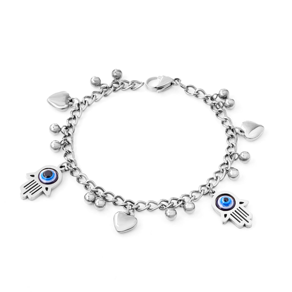 Blauwe kattenoog bedelarmband