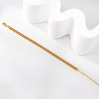 Bracelet chaîne souple en or 