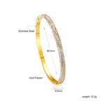 Sprankelende diamanten oppervlakte armband