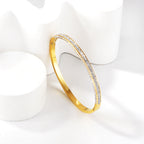 Sprankelende diamanten oppervlakte armband