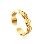 Koffieboon gouden ring