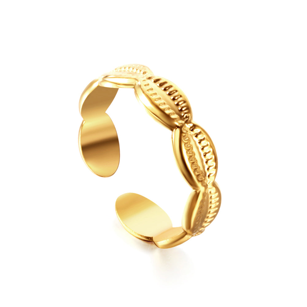 Koffieboon gouden ring