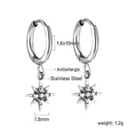 Lucky Star witte diamanten oorbellen