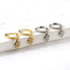 Lucky Star witte diamanten oorbellen