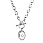 Stainless Steel Lucky Star Pendant Necklace