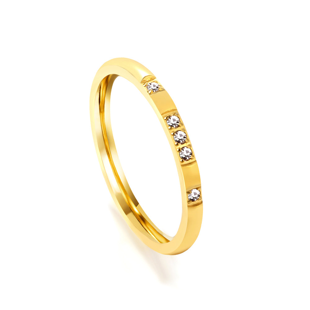 Ring met diamantaccentontwerp