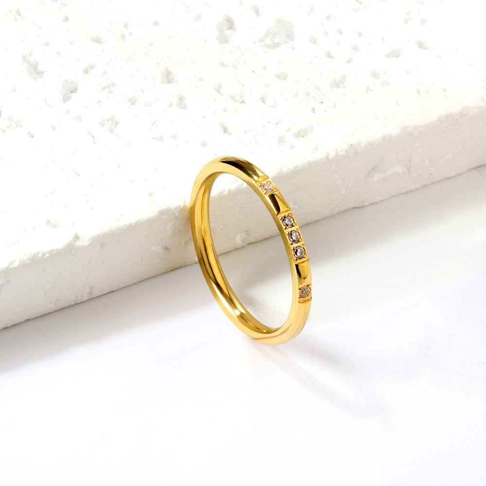 Ring met diamantaccentontwerp