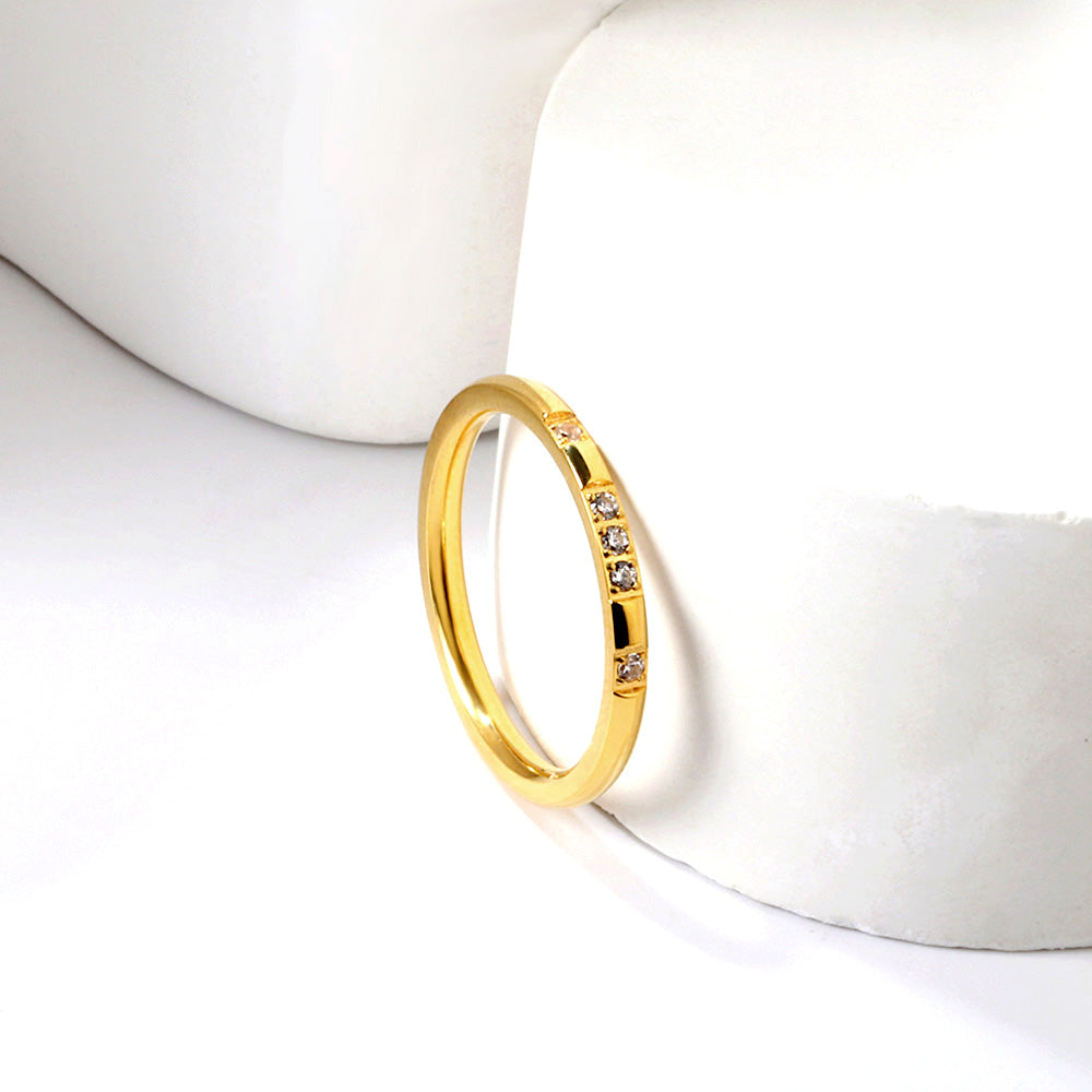 Ring met diamantaccentontwerp