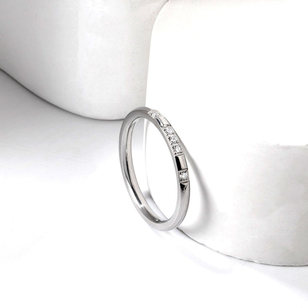 Ring met diamantaccentontwerp