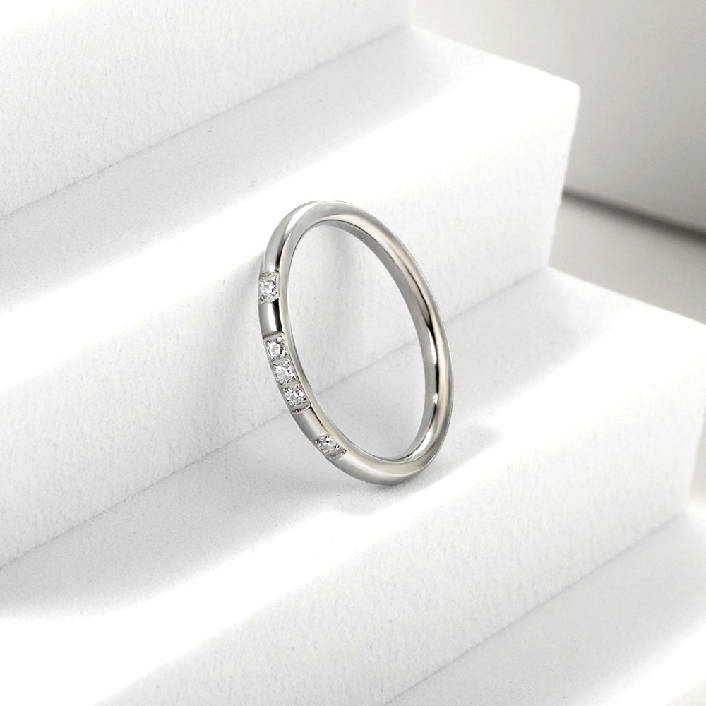 Ring met diamantaccentontwerp