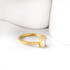 Donkergroene roestvrijstalen ring