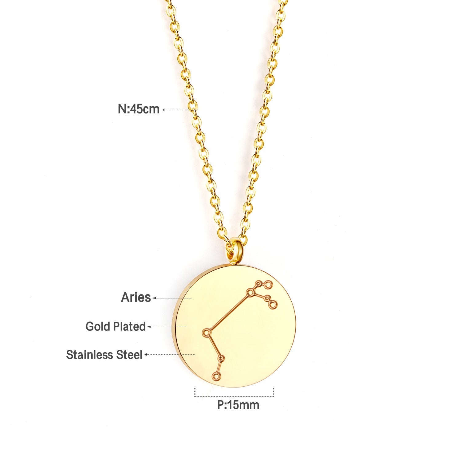 Hangerketting met sterrenbeelden