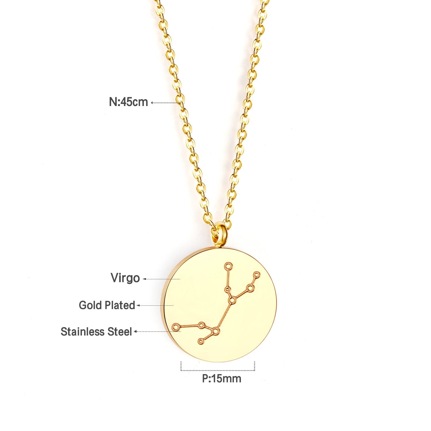 Hangerketting met sterrenbeelden