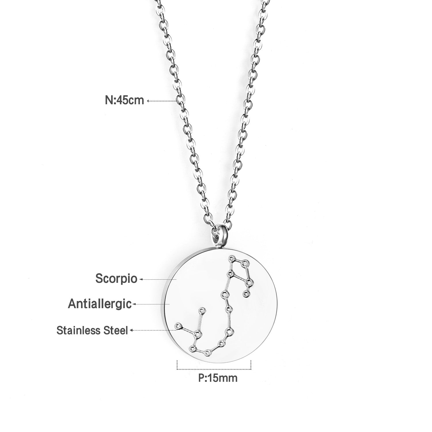 Hangerketting met sterrenbeelden