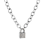 Lock &amp; Shine diamanten hanger ketting