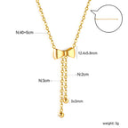 Strikketting met dubbele stalen kralen