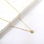 Paddenstoel hanger diamanten ketting