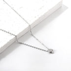 Paddenstoel hanger diamanten ketting