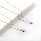 Paddenstoel hanger diamanten ketting