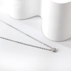 Paddenstoel hanger diamanten ketting