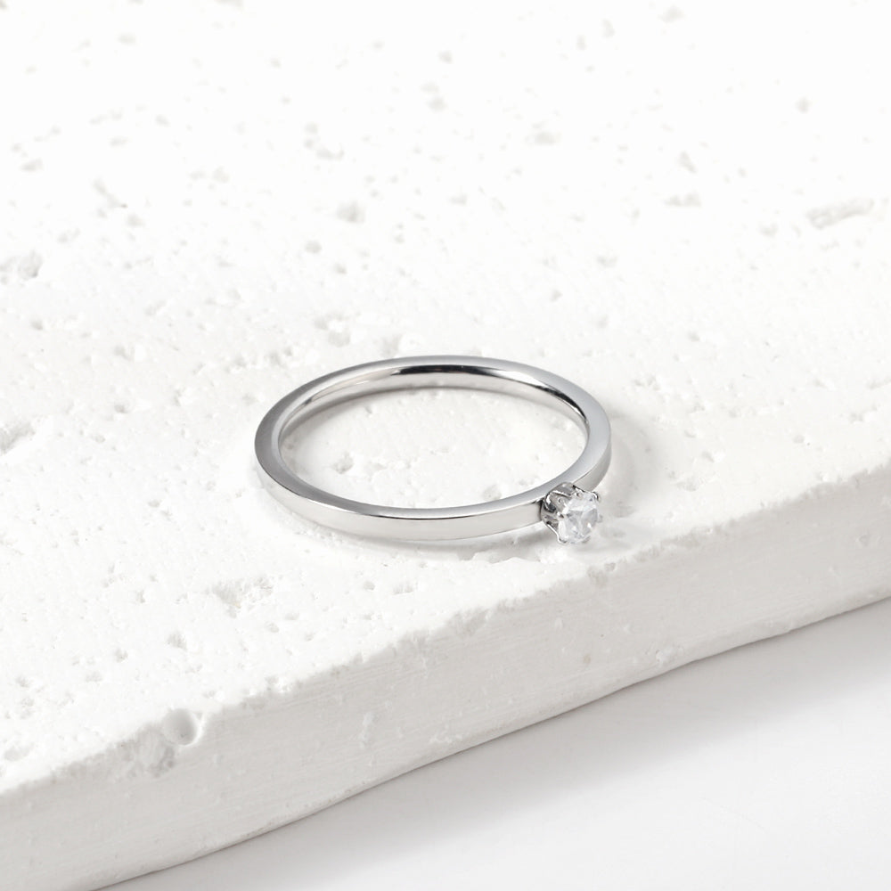 Multi-kleurige zirkonia-ring