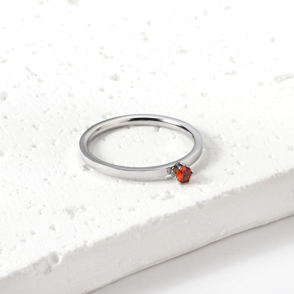 Multi-kleurige zirkonia-ring