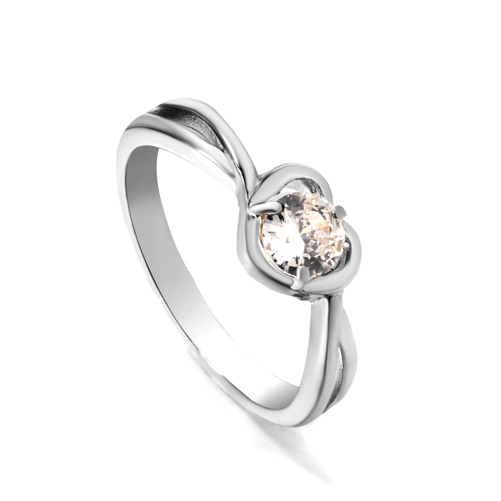 Hartverwarmende Cycle Solitaire Ring