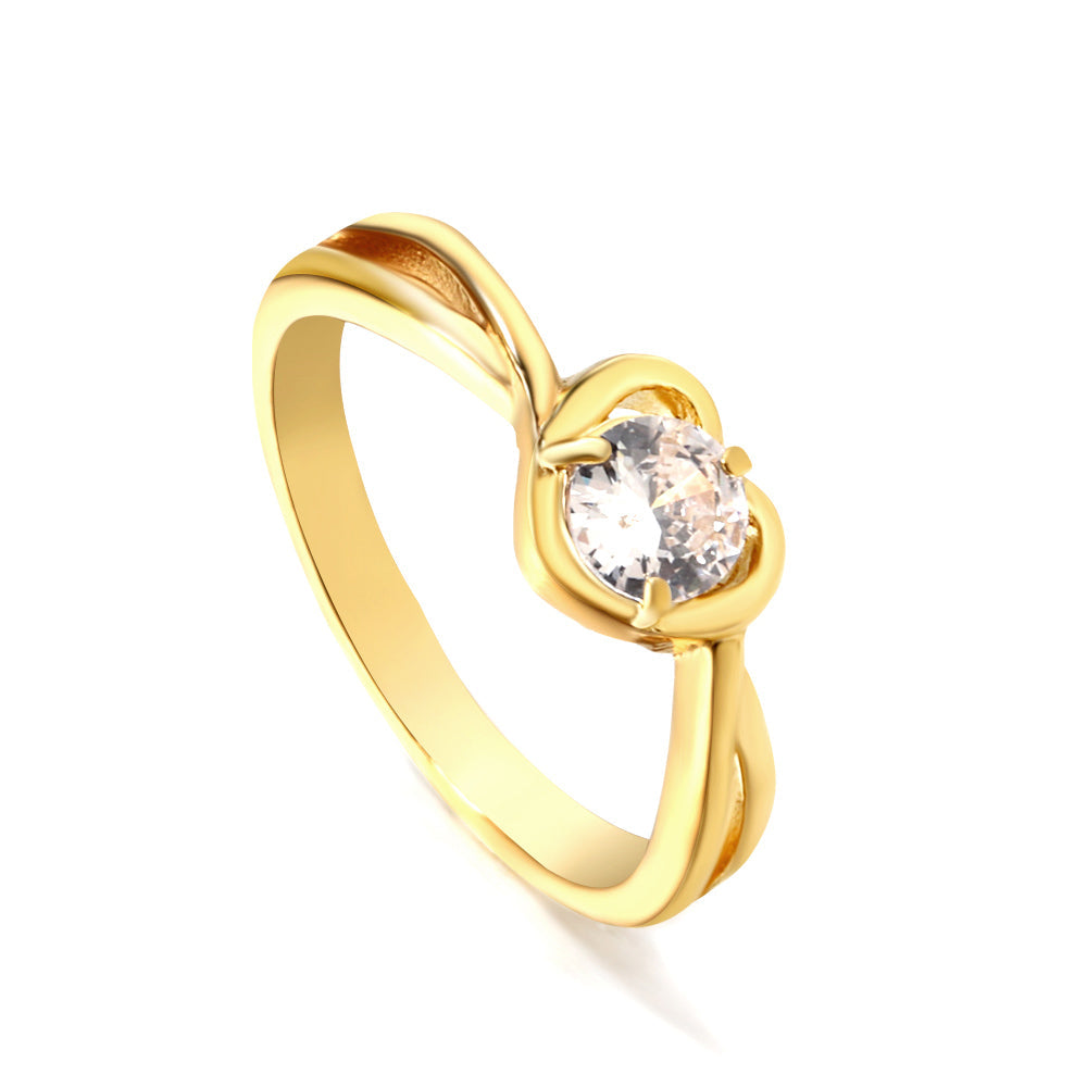 Hartverwarmende Cycle Solitaire Ring