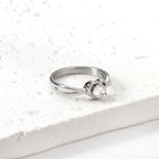 Hartverwarmende Cycle Solitaire Ring