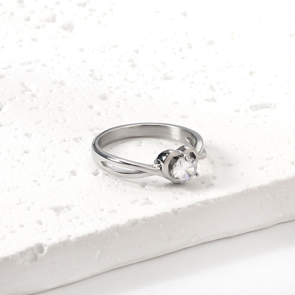 Hartverwarmende Cycle Solitaire Ring