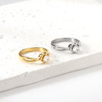 Hartverwarmende Cycle Solitaire Ring