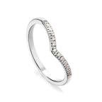 Hartvormige micro-set zirkonia ring